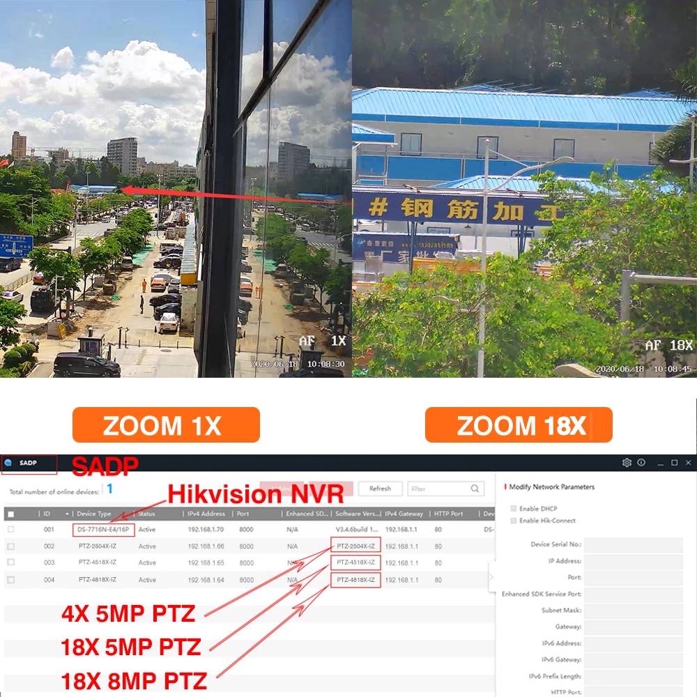 Hikvision совместимая PTZ IP-камера 5MP 8MP IR PoE 18-30X ZOOM Plug &amp Play с NVR CCTV Security IPC 4 шт./лот - купить