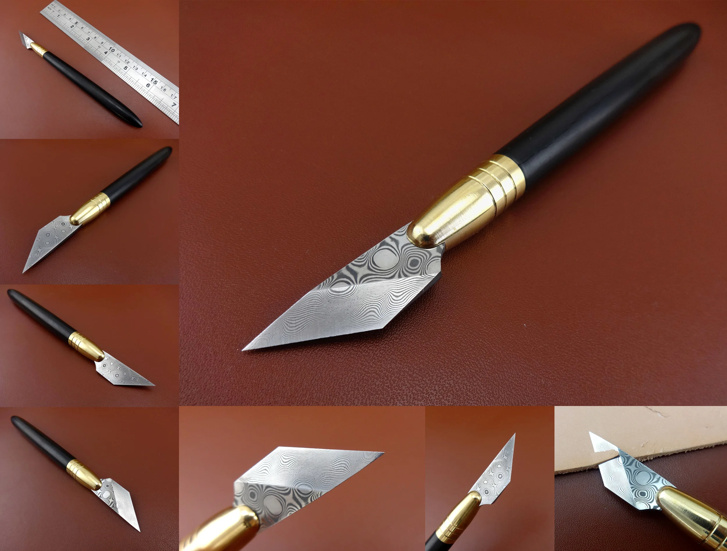 2 вида кожевенное ремесло швейцарская нержавеющая сталь Точная резьба резка