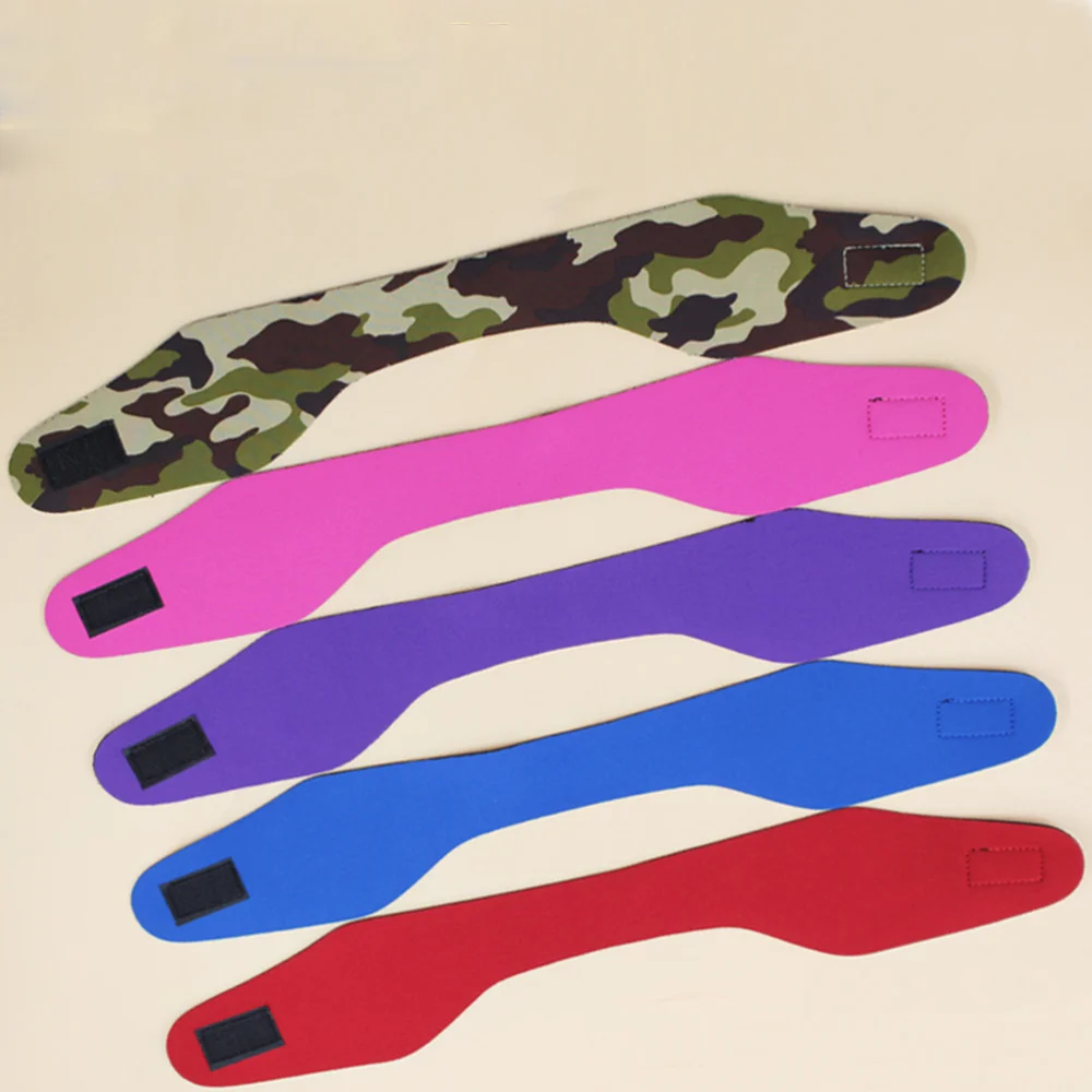 

2PCS Swimming Headband Neoprene Adjustable Yoga Diving Ears Protection Hair Band for Kids Adult (Purple M+ Blue)