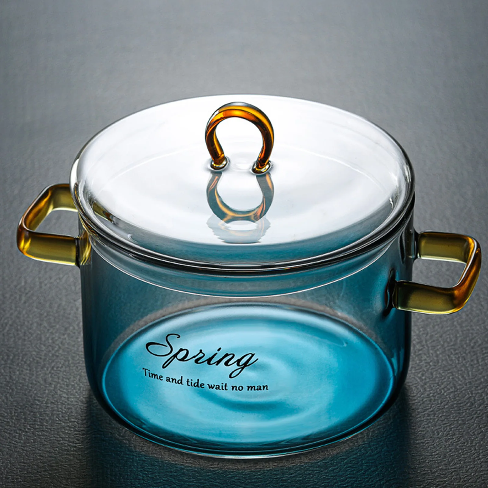 Стеклянная кастрюля с крышкой термостойкая стеклянная варочная поверхность