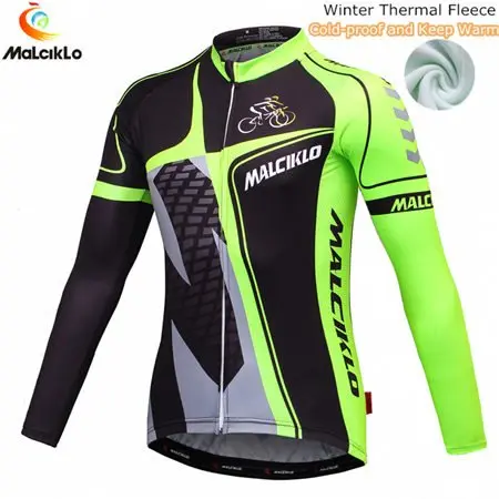Only Jersey Malciklo зимний термальный флисовый комплект для велоспорта, одежда для велоспорта MTB, одежда для велоспорта, комплект для велоспорта, Майо Ropa Ciclismo Invierno - Цвет: Only Jersey