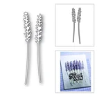 Новинка 2021, красивые металлические Вырубные штампы с лавандовыми стеблями для скрапбукинга сделай сам и изготовления карт, декоративное тиснение, ремесло без штампов