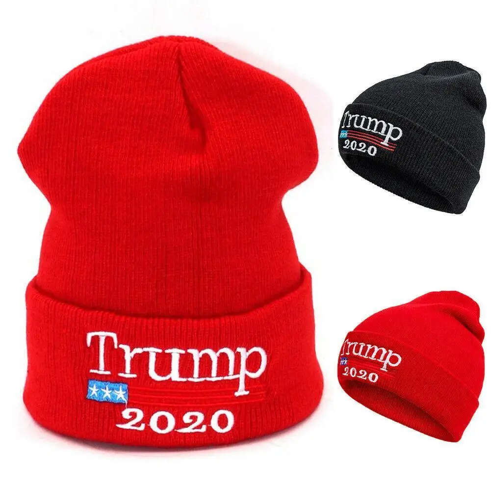 

Дональд Трамп 2020 облегающая шапка сделать Америку великолепной снова Лыжная зимняя вязаная шапка теплая хлопковая уличная шапка