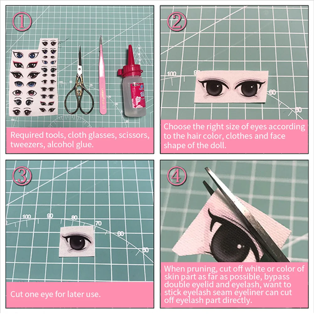 1 комплект вязаная кукла ткань для глаз искусственная красочная Аниме Фигурка