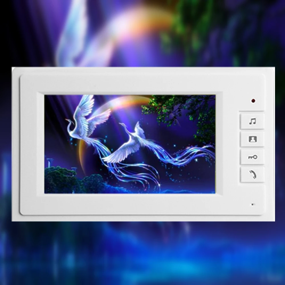 Видеодомофон 7 ''TFT цветной ЖК дисплей проводной видеодомофон система