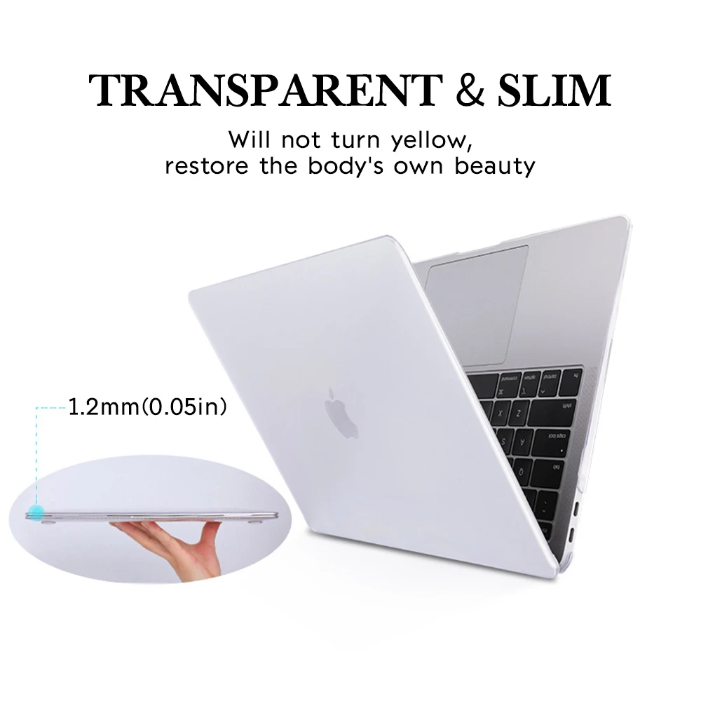 Противоударный прозрачный ПК чехол для Macbook Pro Retina 13 15 12 Air 11 жесткий пластиковый