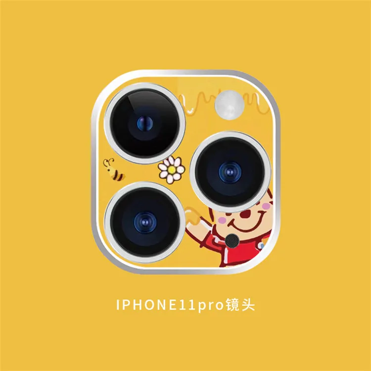 

Disney Winnie the Pooh Camera Protector Case For iPhone 12 Pro Max 11 SE 2020 XR XS X Camera protector screen protective film