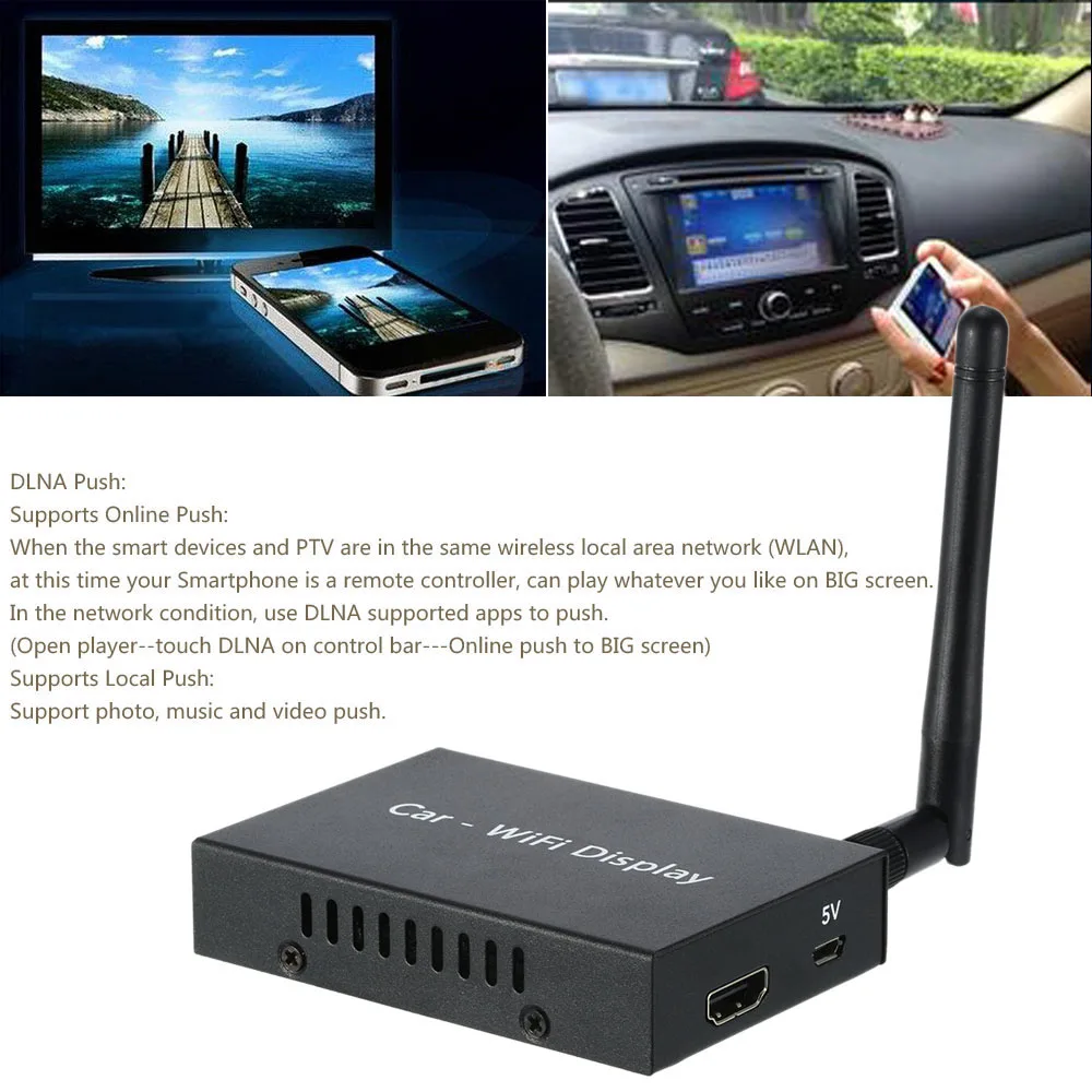 PTV858 автомобильный WiFi Дисплей донгл Приемник Linux Airplay Miracast DLNA Airsharing Full HD 1080P для HDTV