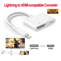 lightning to hdmi compatible converter 1080p hd digital av adapter phone accessories for iphone ipad video cast screen projector