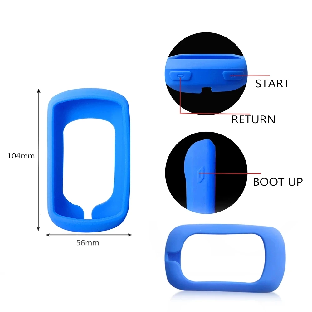 Garmin Explore Case GPS Bike Computer Silicone Cover Rubber Odometer Protective + HD Film (For Explore) | Спорт и развлечения