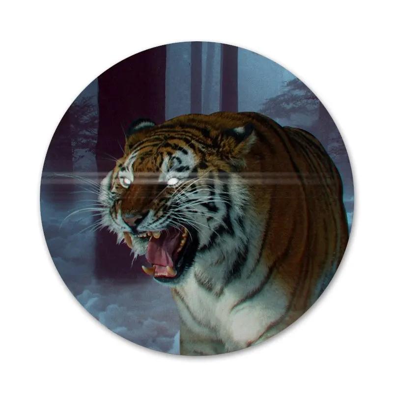 Значки с тигром 58 мм для фотографий|Значки| |