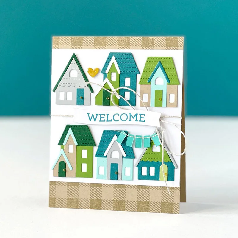 Креативная карточная стопка для дома праздников штампы скрапбукинга DIY