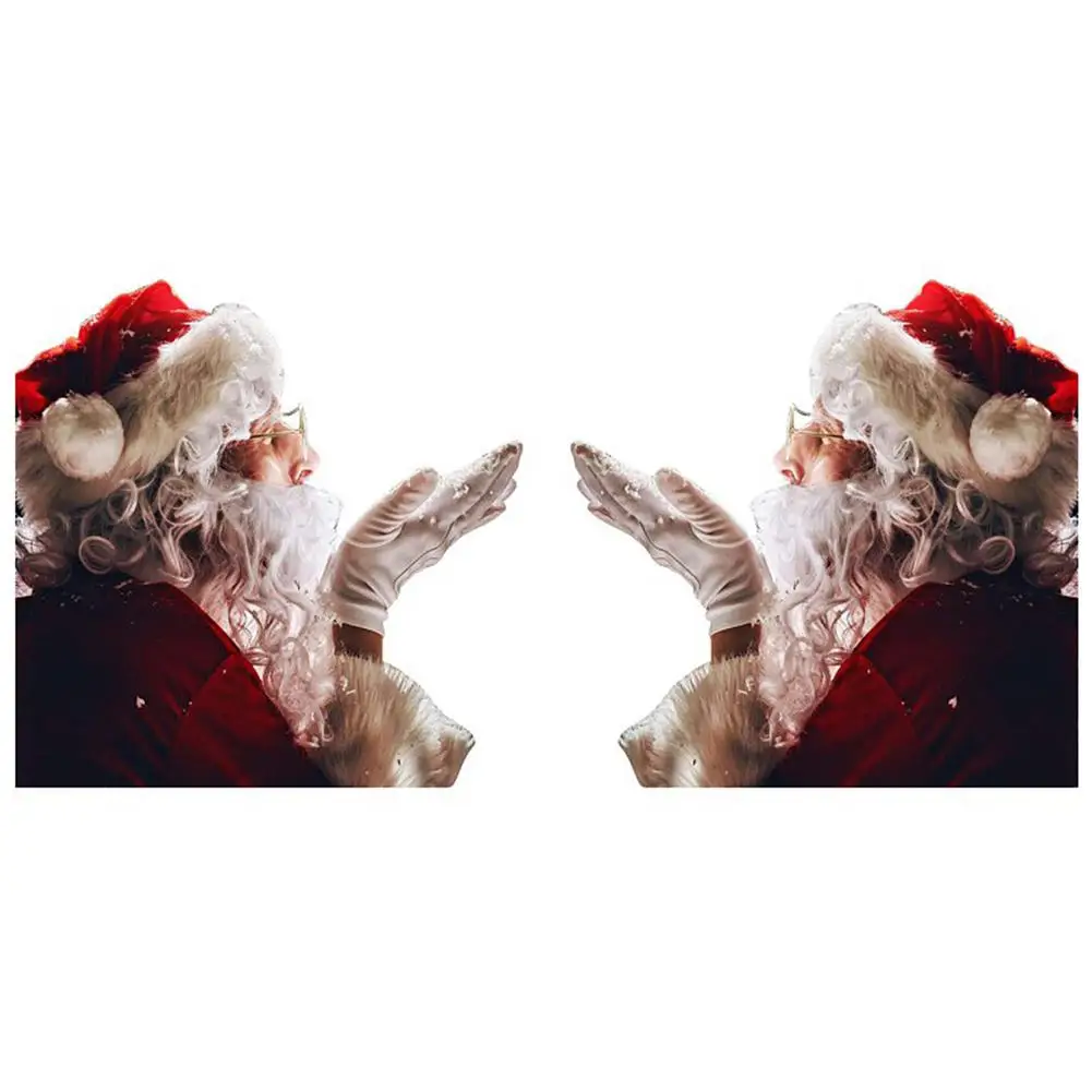 

2Pcs Santa Claus Car Stickers Christmas 3D Window Decals Realistic Santa Claus Left And Right Car Pasters For Vehicles Decors