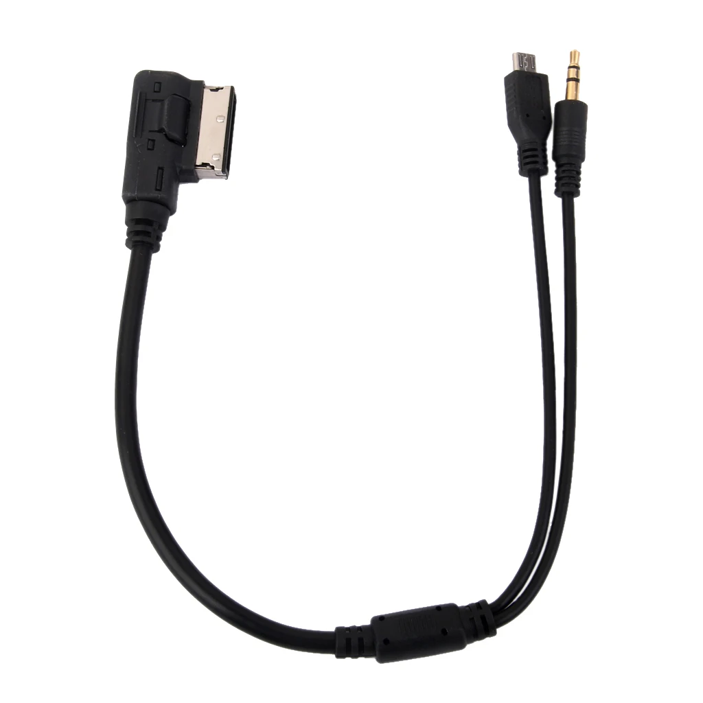 AMI MDI стерео 3 5 мм аудио и Micro USB Aux Кабель-адаптер для автомобиля Audi | Автомобили