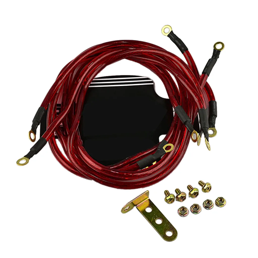 

5 in 1 Plastic Surface Car Battery Grounding Wiring Cable Set