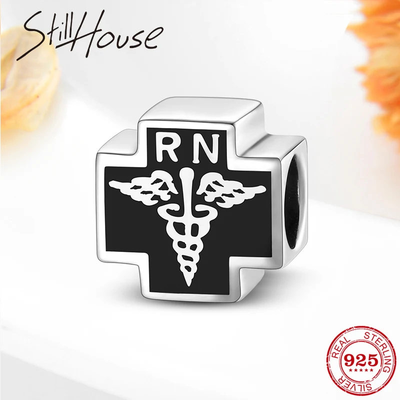 Зарегистрированные профессиональные знаки для медсестер бусины-шармы