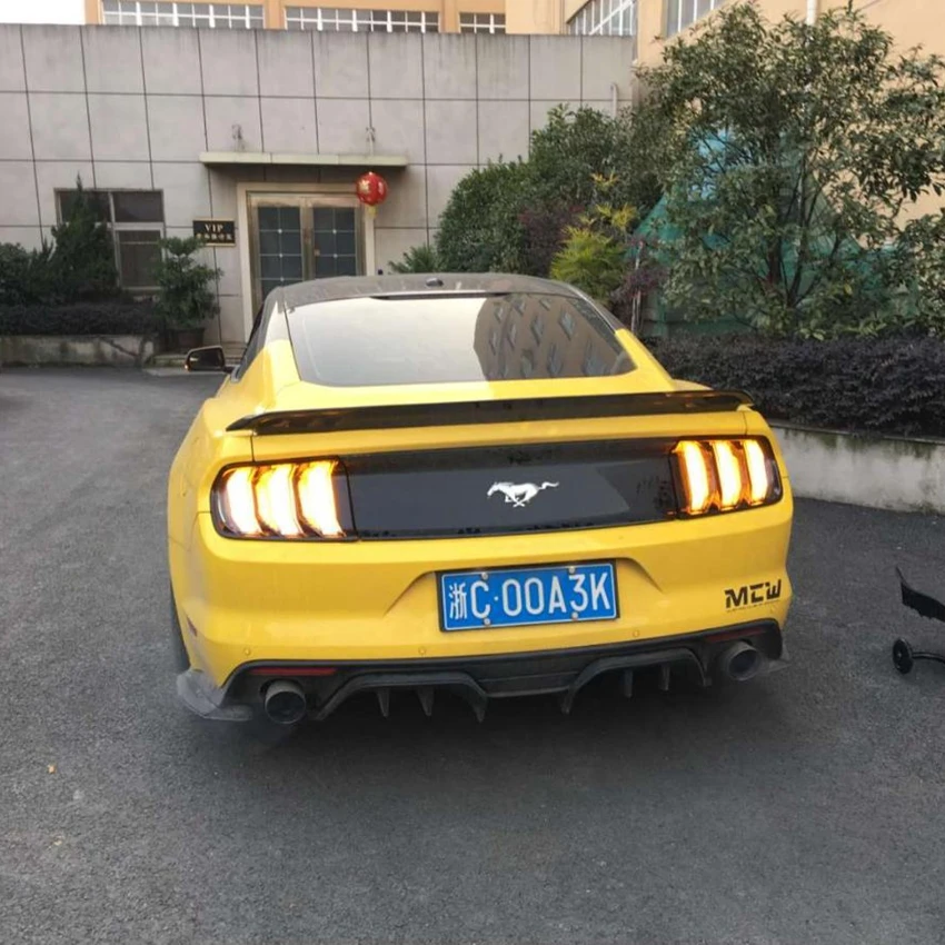 Автомобильный задний светильник VLAND для Mustang, задний фонарь,, для европейской версии, светодиодный задний светильник, желтый указатель поворота