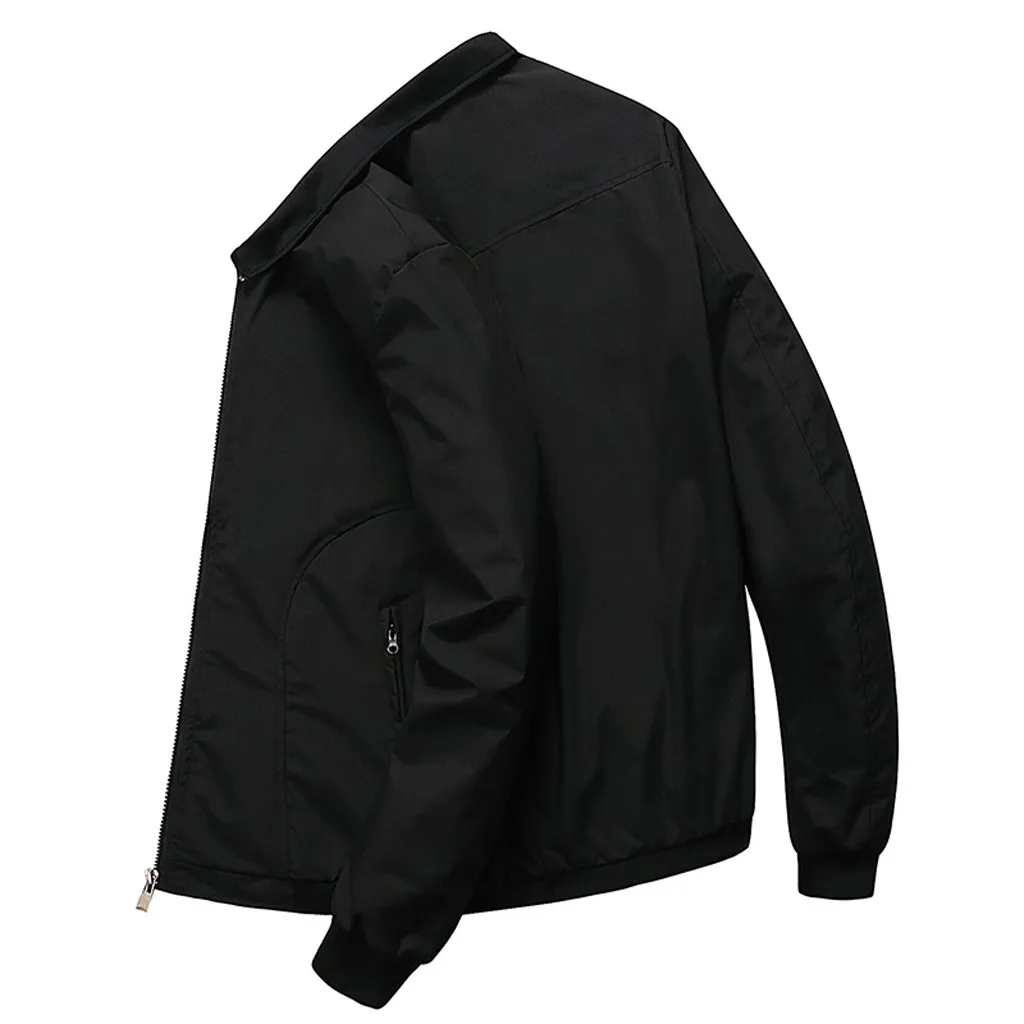 

Men's Autumn Jacket Casual Coat 2021 New Fashion Solid Zipper Outwear Coat Outdoor Sport Tracksuits Men Coats Dropshipping