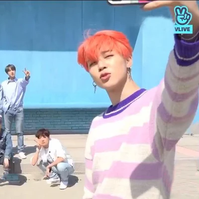 

BANGTAN Purple Irregular Stripe Sweater Women And Man Top Winter pullover Sweater Unisex Knit sweater crew neck