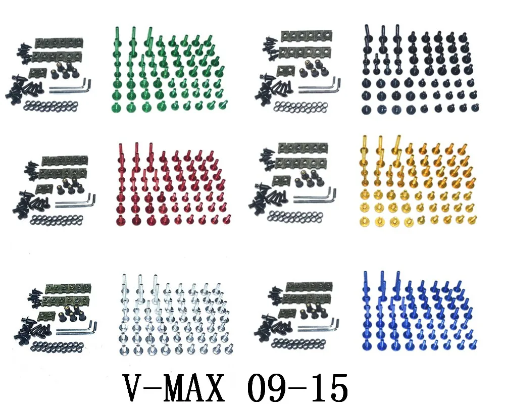 

Motorcycle Complete Fairing Bolts Kit Bodywork Screws For Fit YAMAHA V-MAX 2009-2015