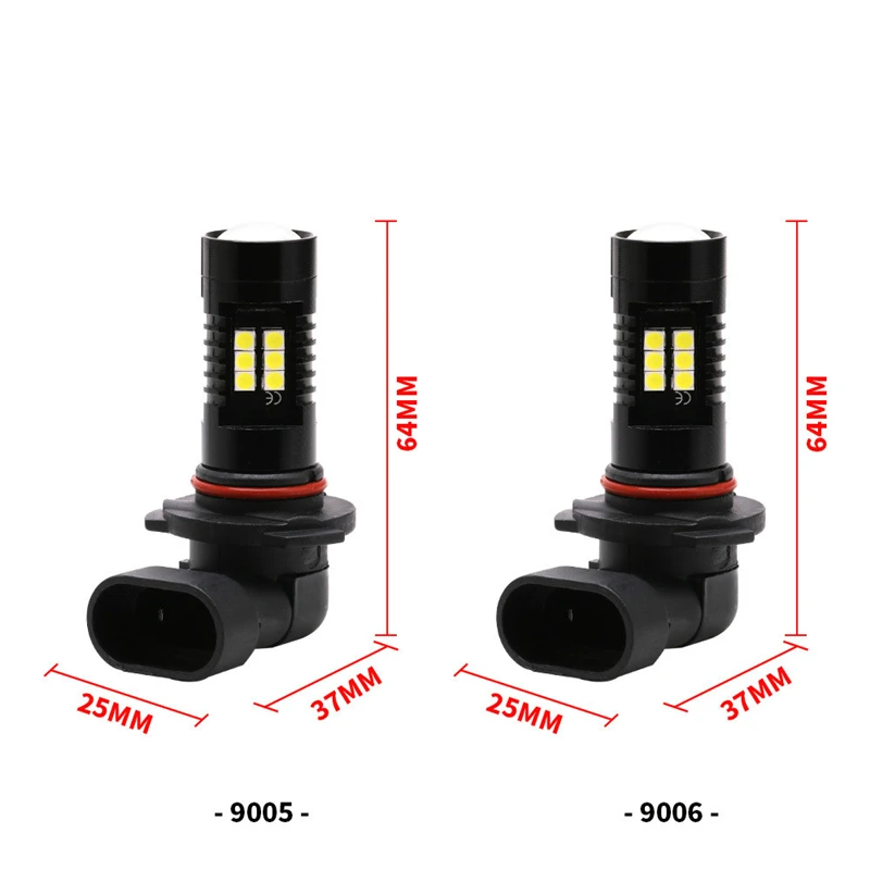 

2x High-POWER H7 9005/HB3 9006/HB4 H8/11 Front Car Fog Auto 21SMD 3030 Bulb Light Driving Lamp DRL Accessories 12-30V White 21W