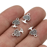 craft tibetan silver plated tree of life charms pendants for bracelet necklace earrings accessories jewelry making diy handmade