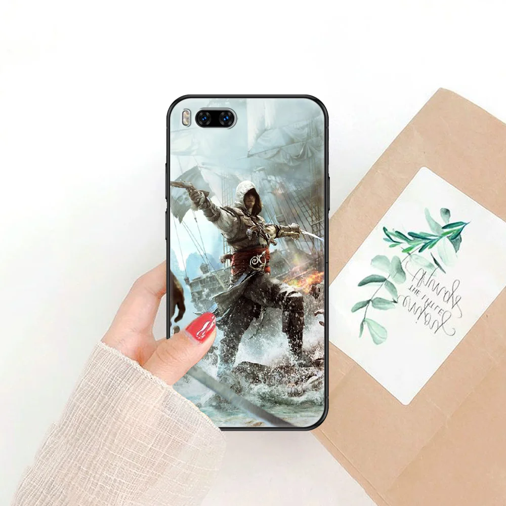 

Game Assassin Creed Phone case For Xiaomi Mi Max Note 3 A2 A3 8 9 9T 10 Lite Pro Ultra black painting prime art funda fashion