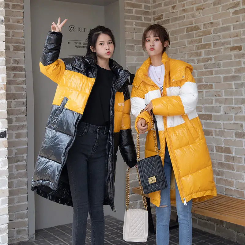 Зимняя женская верхняя одежда женский пуховик женские парки длинные яркие