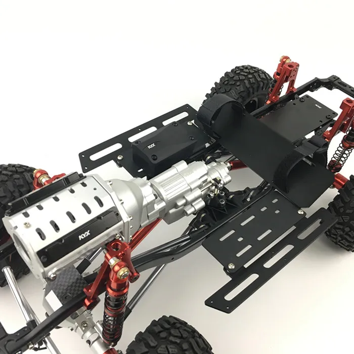 KYX Racing V8 двигатель 2 скоростной редуктор+ осевой Сервоусилитель+ Модифицированная батарея лоток набор для 1/10 RC Гусеничный автомобиль осевой SCX10 II