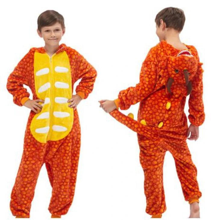 Новинка Пижама с единорогом Комбинезон животными для детей Одежда сна мальчиков