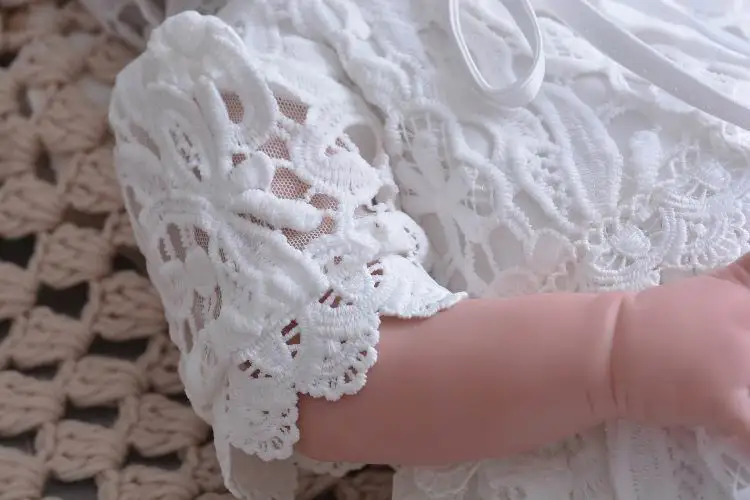 Retail Infant Baby Girl Lace Long Length Dresses Christening Gown Tulle Formal First Birthday Dress 0-30 monthes E108 | Мать и ребенок