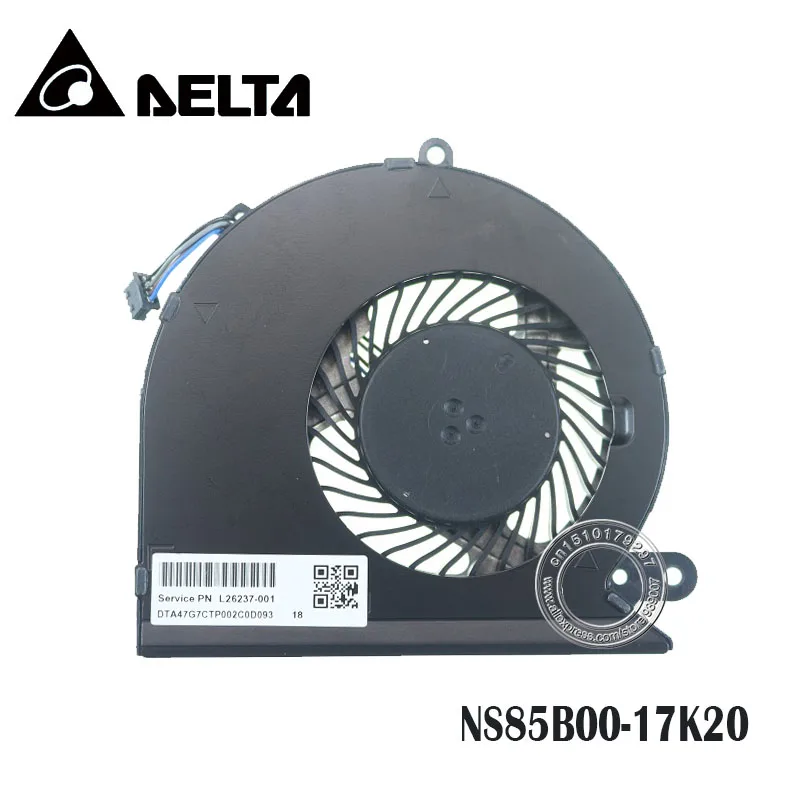 Кулер для охлаждения процессора ноутбука NS85B00 -17K20 DC5V 0.5A 4PIN HP Pavilion 15-CU TPN-Q209