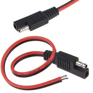 Удлинитель автомобильного аккумулятора SAE DC Power, 1 шт., соединительные кабели для автомобиля сделай сам, 18AWG 10 А 30 см, для подключения солнечных элементов