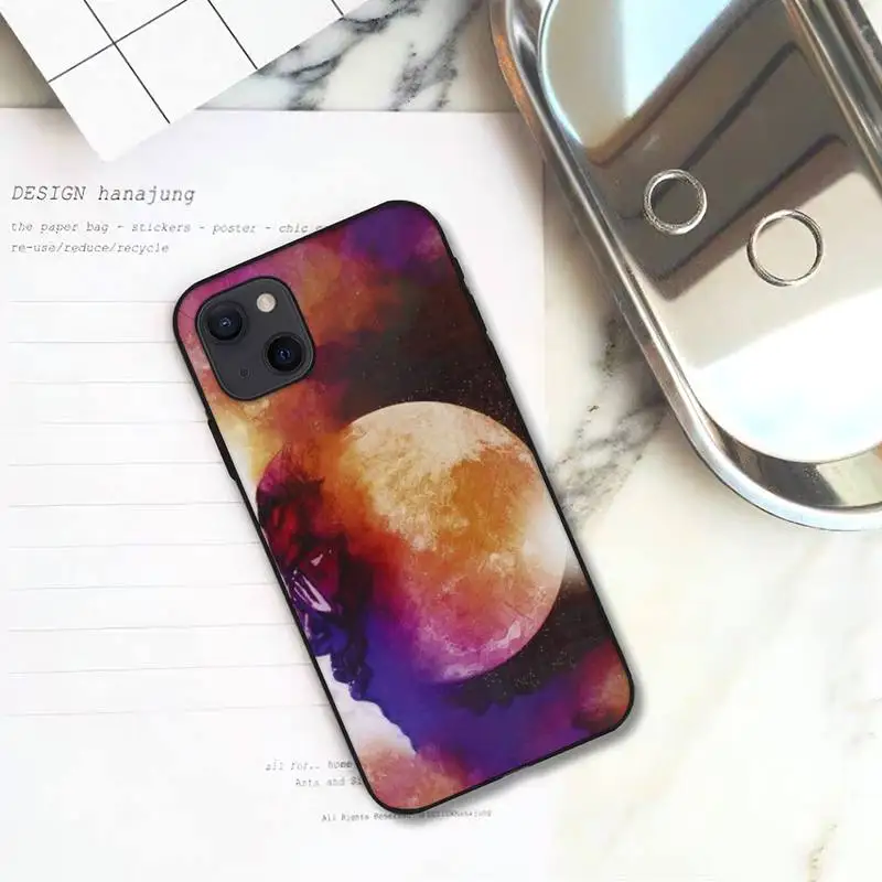 Чехол для телефона WQJ Kid Cudi Man On The Moon iPhone 11 12 Mini 13 Pro XS Max X 8 7 6s Plus 5 SE XR | Мобильные