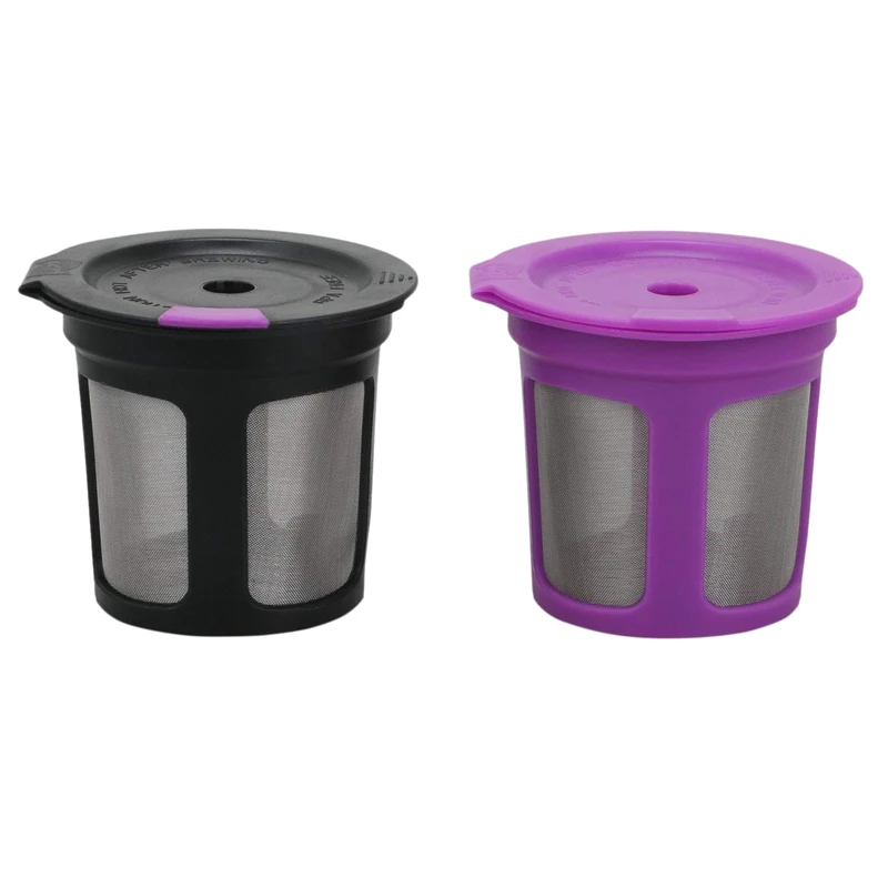 

2 Pack Reusable K Cups, K Cups Filters for 2.0 & 1.0 Brewers Universal Fit, Reusable Refillable Single Cup Coffee Pod