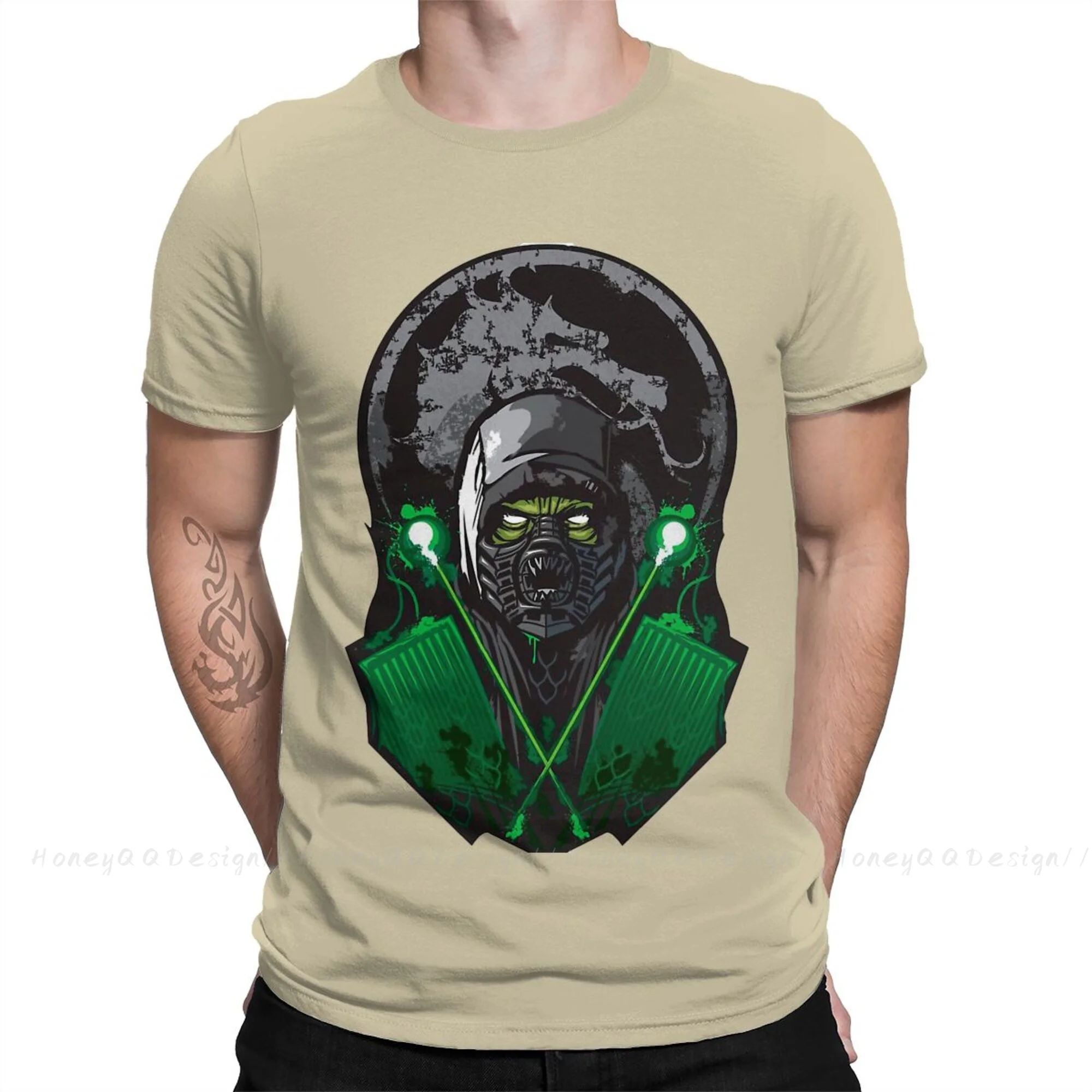 Top Quality Men Clothing Mortal Kombat T-Shirt Reptile Dripping Acid O neck Shirt Fashion Short Sleeve