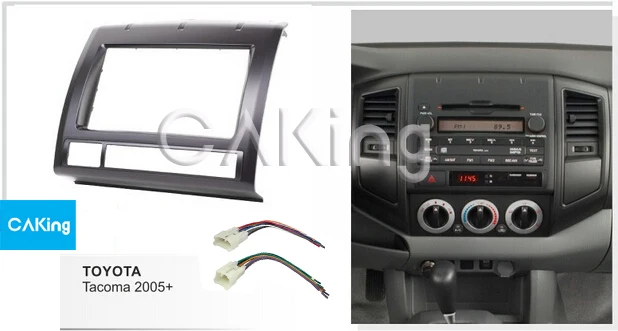 Двойной Din Автомобильная фасция радио Панель жгут для Тойота Такома 2005 2015 рамка
