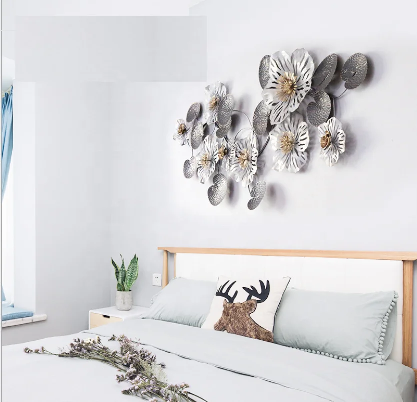 

Art Gold Flower Iron Metal Decoration Items home decor wall hanging flower for Home Decoration