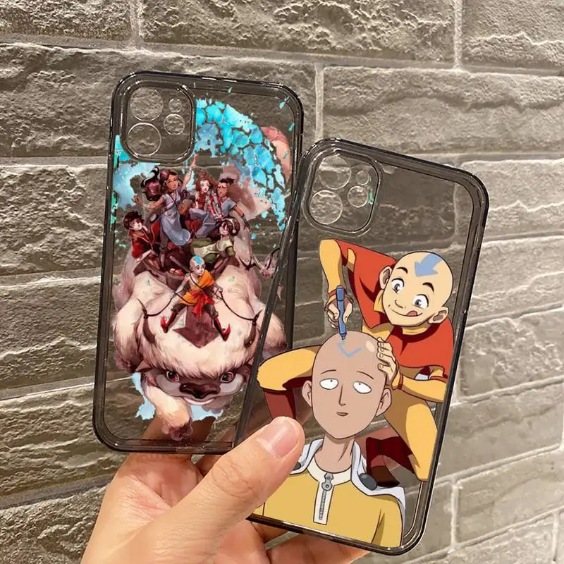 

the last airbender anime Phone Case Transparent for iPhone 7 8 11 12 se 2020 mini pro X XS XR MAX Plus