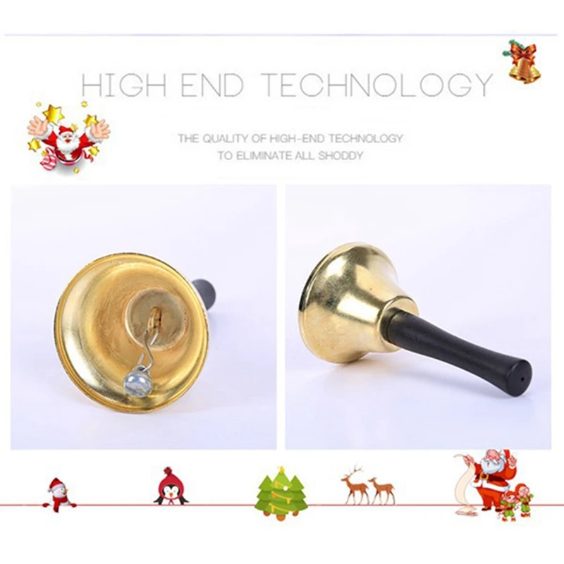 12 шт ручные колокольчики звонок Услуги ручка металлические музыкальные ударные