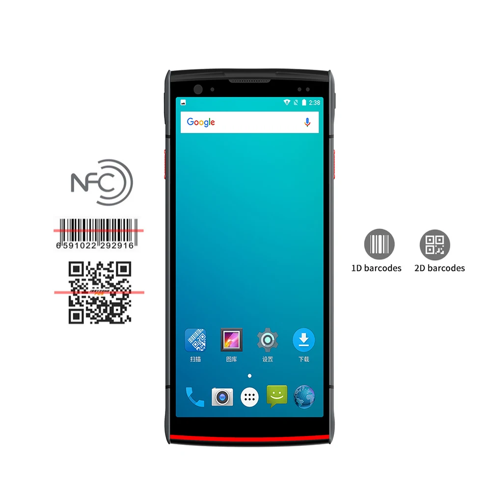 КПК на Android 9 0 сканер штрих-кода LTE сотовый Wi-Fi GPS четырехъядерный процессор