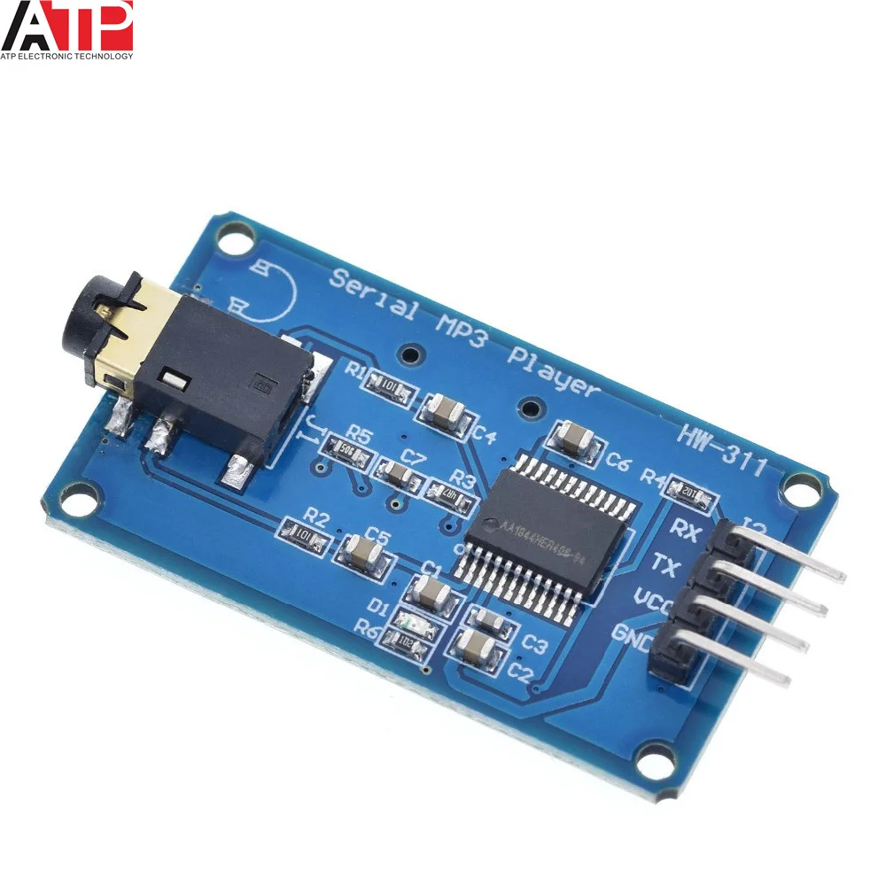 Модуль последовательного управления UART Great IT YX6300 YX5300 MP3 музыкальный плеер модуль