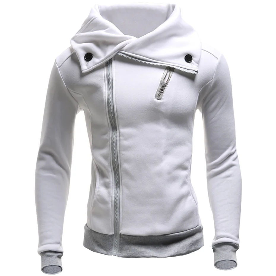 

Zogaa Hoodies Men 2018 Brand Male Long Sleeve Solid Color Hooded Sweatshirt Men Zipper Black Big Size Poleron Autumn Sweatshirts