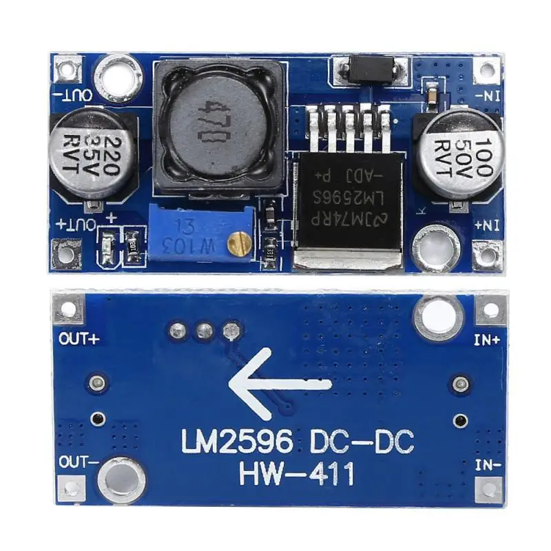 New 1pcs LM2596s DC-DC step-down power supply module 3A adjustable LM2596 voltage regulator 1.25V-30V | Электроника