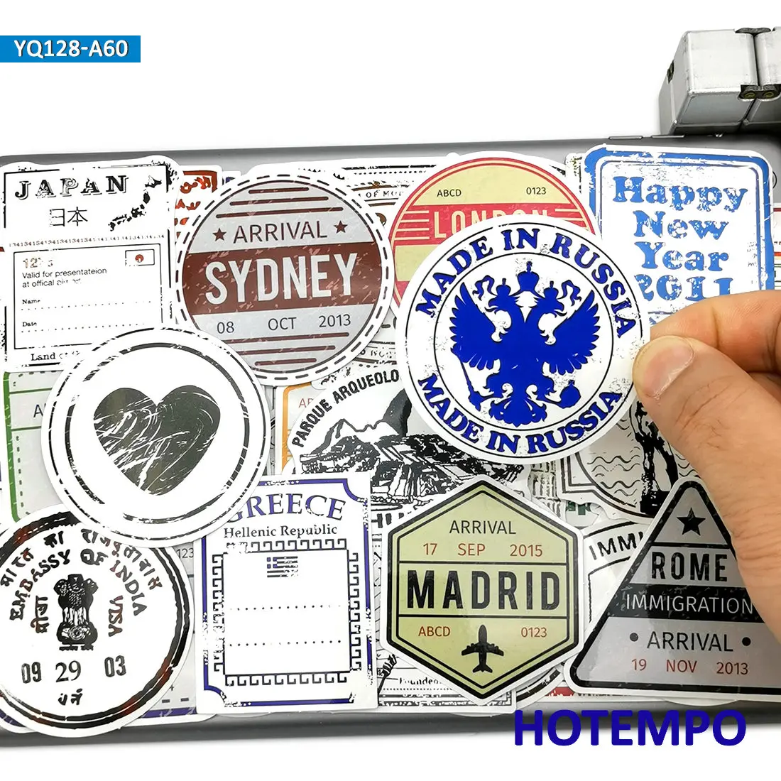 Наклейки для ноутбука чемодана гитары скейтборда велосипеда автомобиля 60