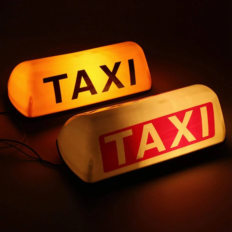 12V Waterproof Top Sign Magnetic Meter Cab Lamp Light LED TAXI Signal - Yellow | Автомобили и мотоциклы