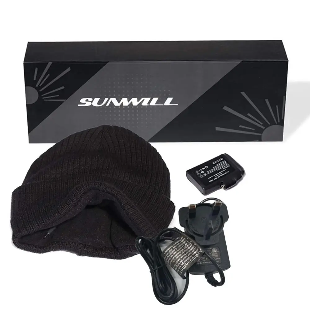 

Men Women Winter Electric Heated Beanie Hat Rechargeable Battery Thermal Warm Plush Lining Outdoor Windproof Skull Cap