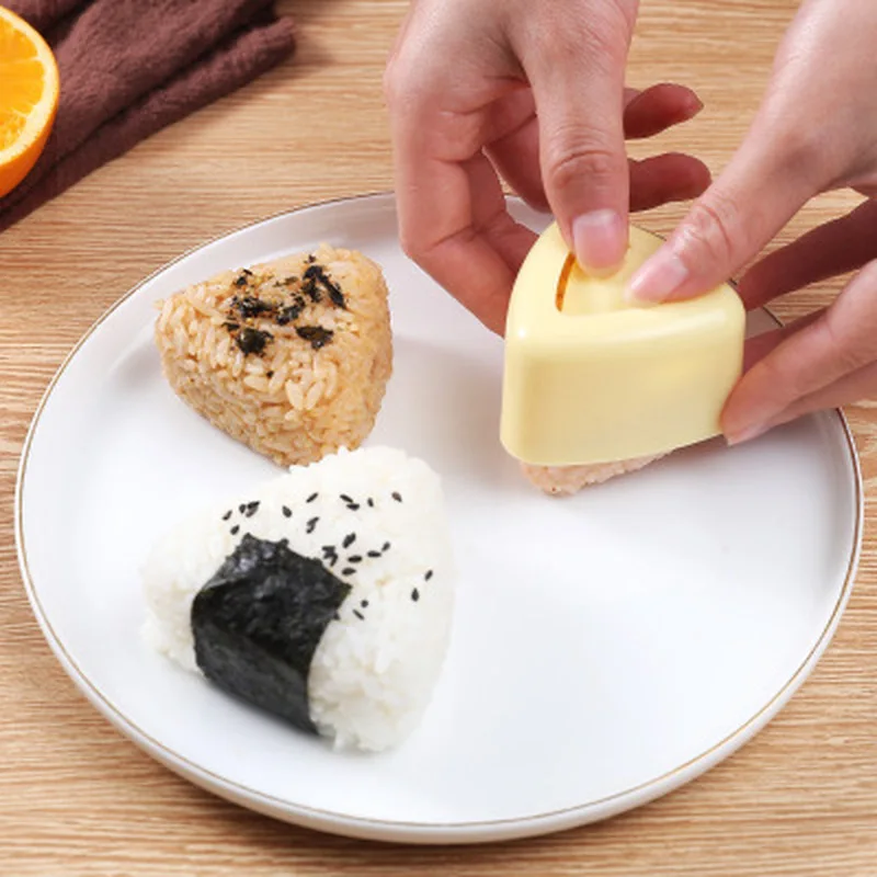 

New DIY Sushi Mold Onigiri Rice Ball Food Press Triangular Sushi Maker Mold Japanese Home Kitchen Bento Accessories Tools