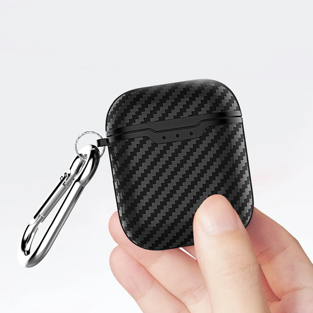 

Earphone case cover For airpods pro cases New with Wireless Charging Case Carbon Fibre texture design TPU For airpods1 2 3 Box