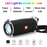 portable speaker wireless bluetooth speakers bluetooth powerful high boombox outdoor bass subwoofer hifi fm radio with led light